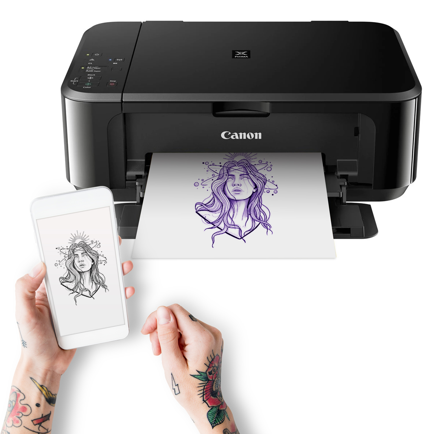M08F Wireless Tattoo Transfer Stencil Printer — Phomemo